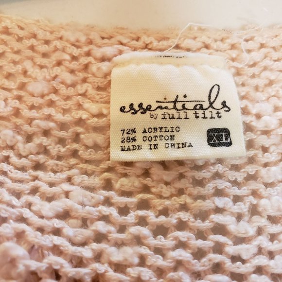 Full Tilt knit tunic sweater size XL ballerina pink essentials - Picture 3 of 8